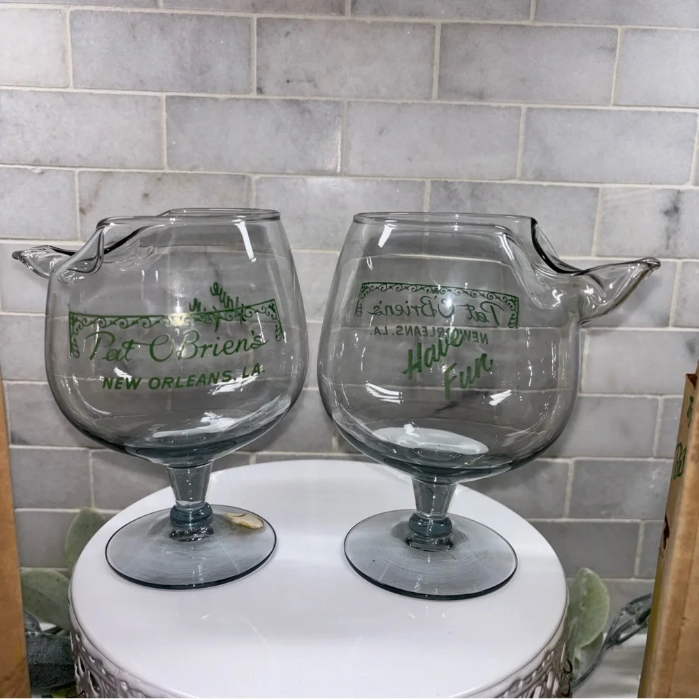 Pat O'Brien's Hurricane Glass Set of 2